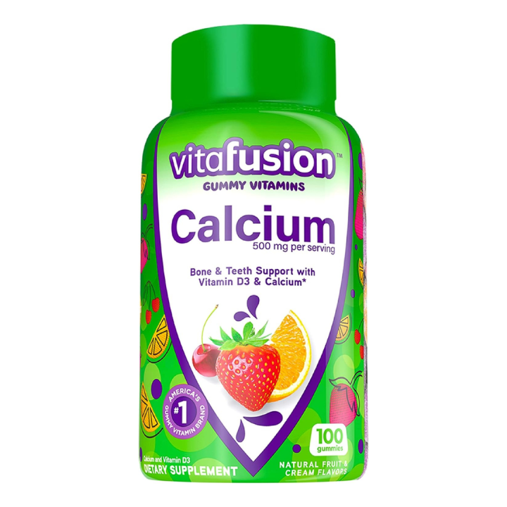 Vitafusion Calcium + D3 Gummy Vitamins for Bone & Teeth Support