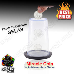 Alat Sulap Miracle Coin Sejenis Coin Away Sulap Koin Tembus Gelas - KZ217