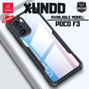 XUNDD Original POCO X4 PRO X3 PRO X3 NFC / M5 M5s M4 PRO 5G / F3 / K40 PRO Military Grade Shockproof Non-Yellowish Acrylic Transparent Case