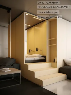 【SG Local Contractor】【Custom Furniture】Bedroom Design & Renovation /Bay Window /storage bed/Headboard/ Loft Bed/ Wardrobe/Dressing Table/ Studya Table / Carpentry works