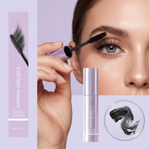 AMZ ONGUSHE Curl Light Mascara 5ML Helps Lengthen and Curl Lashes Adds Volume For All Eye Types Waterproof Smudge Proof For Daily Wear Beauty Volumizing Mascara