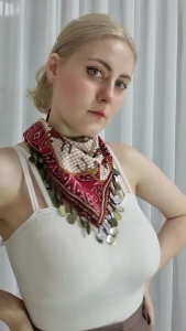 Street Dance Enthusiasts Scarf Teen Taking Photo Flower Print Headscarf Outdoor Bandana for Adult Traveling Bandana