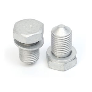 4Set Car Oil Drain Screw Engine Screw Bolt Oil Drain Sump Plug Washer Universal for VW Eos Golf GTI Jetta Passat Tiguan