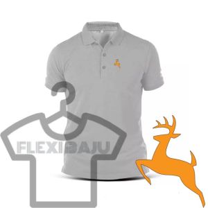 [ PROMOSI ] SWIFT DEER EMBROIDERY (SULAM) LOGO DESIGN ON PREMIUM COTTON COLLAR SHIRT