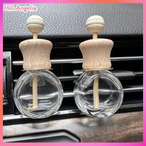 [Hill Angelia] Làm mát không khí xe hơi nước hoa Clip tinh dầu khuếch tán Vent rỗng chai thủy tinh trang trí hương liệu chai thủy tinh