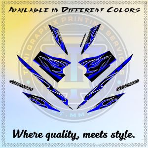 AEROX 155 V2 TRIBAL LIGHT DECALS - PREMIUM LAMINATED STICKER