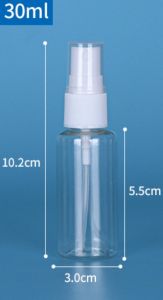 30ML/50ML/100ML Alcohol Spray PET Bottle Reusable Portable Empty Hand Sanitizer Bottle