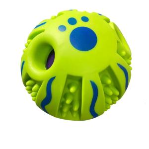 Durable Squeaky Dog Ball Chew Toy For Large Dogs Interactive Bouncing Design ABS Teeth Cleaning Surfaces