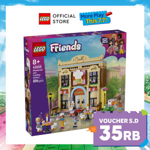 LEGO Friends 42655 Restaurant and Cooking School (896 Pieces) Mainan Anak Perempuan Building Block Toys