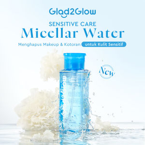 Micellar Water Glad2Glow Cherry Blossom Betaine Micellar Water 300ml Makeup Remover G2G Pembersih Make Up Micelar Water Cleansing Oil Facial Deep Cleansing Pembersih Riasan Lip Eye Face Makeup Remover Membersihkan Makeup Waterproof dan Kotoran