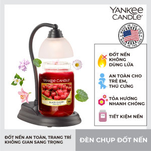 Đèn chụp đốt nến Yankee Candle màu đen
