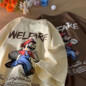 [ผ้าฝ้าย100%] เสื้อยืดการ์ตูน Adolph เสื้อยืด ผู้หญิง การ์ตูนน่ารัก หลวม แฟชั่นและสบาย ๆ พร้อมส่ง/ใหม่