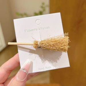 TUmama Ý Tưởng Kỳ Quặc mô phỏng chổi kẹp tóc thú mỏ vịt cô bé dễ thương tóc mái bên kẹp tóc Subnet Mũ kẹp tóc đỏ