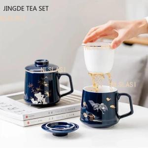 Chinese Ceramic Filter Tea Maker Personal Special Tea Water Separation Cup High-end Office with Handle Tea Cup Household Tea Set2026