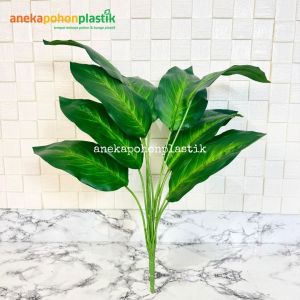 Daun Artificial Daun Hias Sepatufilum X12 Semilatex Dekorasi Ruang Tamu Hiasan Rumah