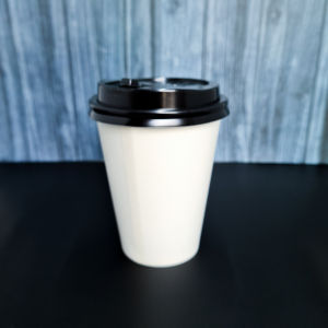 Paper hot cup 6.5/8/9 oz + LID/ gelas kopi kertas / Paper Hot Cup Polos + LID/TUTUP CUP papercup gelas panas isi 50 pcs /coffee cup / tea cup / gelas kertas tebal anti bocor