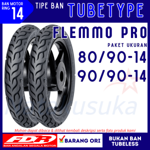 FDR Paket Ban Motor Flemmo Pro 80/90-14 & 90/90-14 Tubetype (TT) Motor Metic