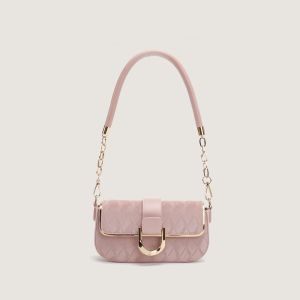 BAO138 Tas Selempang Kulit Wanita Tas Hp Bahu Cewek Slingbag Mini Rantai
