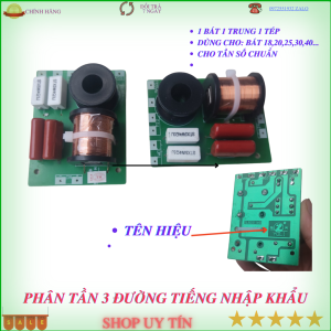 mạch phân tần 3 loa YULI - 1 bass 1 trung- 1treble hàng nhập nhẩu có khắc tên nhà sản xuất giá 1 mạch