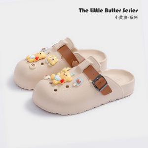 [Free Shipping] Cartoon Clogs for Women 2025 Summer New Style Outdoor EVA Thick-Soled Closed-Toe Comfortable Non-Slip Slippers for Women