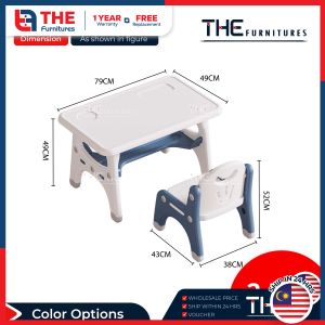 THE 2/3 In 1 Multi-Function Kids Study Table Chair Set Studying Learning Dining Table With Chair