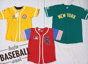 Baju baseball anak laki laki