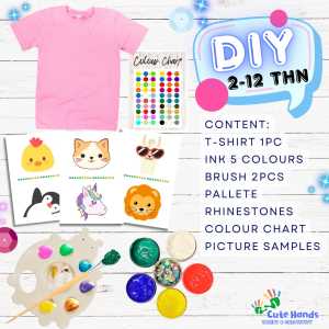 DIY T SHIRT PAINTING SERI MELUKIS BAJU MAINAN EDUKASI KREATIFITAS ANAK