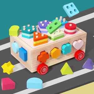 Kids Shape Sorter Learning Toys for ToddlersStacking Blocks Montessori Toys Preschool Gift