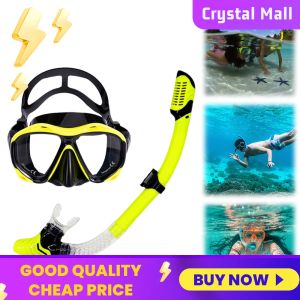 COD [Free Shipping] Adult Dry Snorkel Kit with Anti-Fog Diving Mask - Ideal for Snorkeling and Scuba Diving Activities