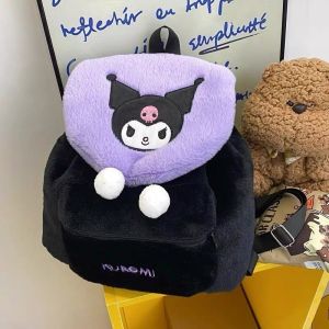 Kawaii Sanrio Anime Cartoon Hello Kitty Kuromi Melody Cute Plush Backpack Pochacco Student Handbag Girl Gift