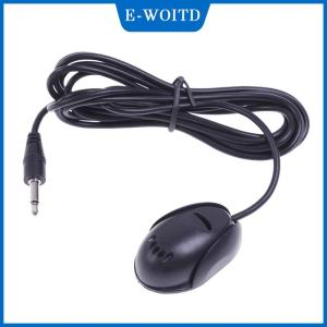 【E-WOITD】 Mini 3.5MM WIRED PASTE ประเภทไมโครโฟนภายนอกรถยนต์ Audio MIC Meeting Player