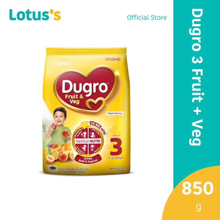 Dugro 3 Fruit & Vege 850g