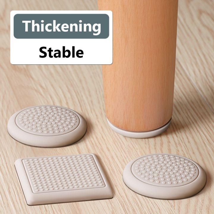 【SALES】 4/8PCS Silicone Furniture Leg Pad AntiSlip Table Leg Caps Self