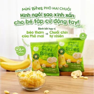 Bánh ăn dặm cho bé Mini Bites Mămmy 15g đủ vị bổ sung canxi hỗ trợ tập nhai cho bé từ 6 tháng - Sweet Baby House
