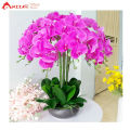Hoa giả, chậu hoa lan hồ điệp cao su cao cấp cao 60cm loại xịn đẹp giống thật trang trí nhà cửa, phòng khách, decor văn phòng, cửa hàng, khách sạn, spa sang trọng, bình lan hồ điệp làm quà tặng khai trương, khánh thành Anzzar BL-01. 