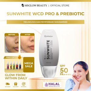MS GLOW - Bundling Whitening Day Cream dan Sunwhite Daily Cream