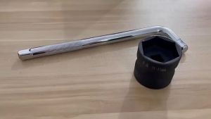 Torque Drive Socket 39x41 Spindle Axle Nut Shallow impact Socket Double Head 39-41mm Double-ended Sleeve Torque Driver Socket Wrench for Motorcycle Belt Disembly 39MM-41MMM ECHANICS TOOL