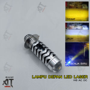 lampu led motor depan h6 laser - lampu led motor beat vario mio nmax pcx dll