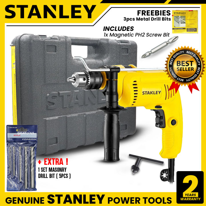 Stanley SDH600 Professional Impact Drill (13mm) 600W with Hard