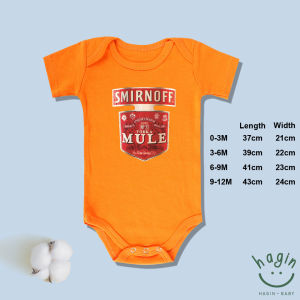 Haginbaby Food Theme Smirnoff Mule Baby Cotton Onesie Monthly Milestones Baby Romper