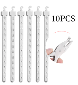 10pcs Display Hanging Strips with Hook/Plastic Store Hanging Racks PVC for Supermarket Snack Display