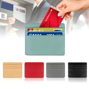 1Pc Multi Slot Slim Card Case Wallet Card Cover Pu Leather ID Card Holder Bank Credit Card Box