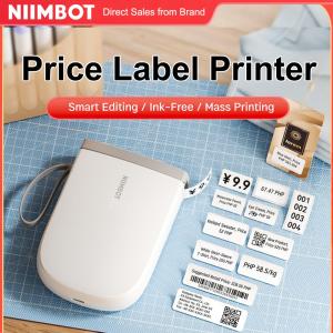 Niimbot D11 Label Printer Portable Bluetooth Wireless Thermal Smart Label Maker for IOS Android Phone Inkless Price Label Printer with Smart Editing & Mass Printing
