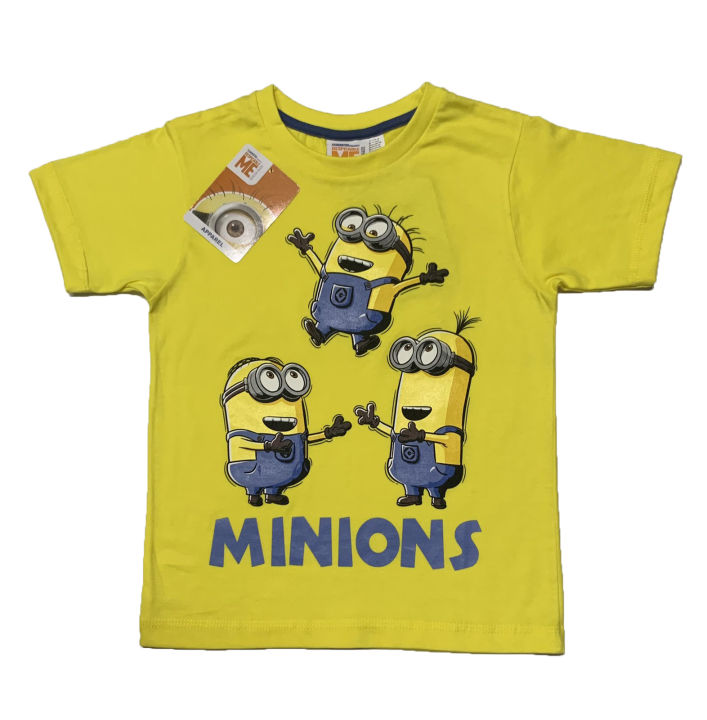 Boys' Despicable Me Minions A Lil Bit Bananas Short Sleeve Graphic T Shirt Heather Blue X Large
