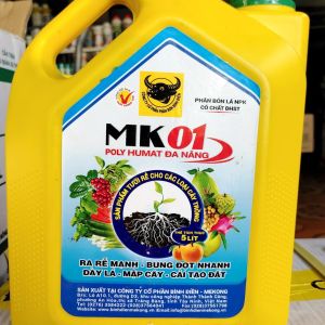 Phân Bón ĐẦU TRÂU POLY HUMATE ĐA NĂNG MK01 Can 5 Lít