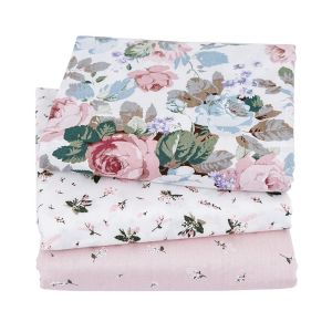 Classic Woven Twill Cotton Floral Print Patchwork Fabric 50x160cm Sewing Hand Bag DIY Home Textile Flower Print Fabric For Bag Making Flower Handbag - Lazada