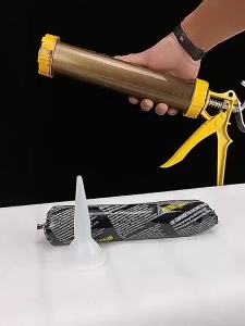 Waterproof Black Polyurethane Sealant  Strong Perfect for Windshields Sheet Metal & Soft Ba