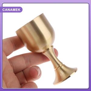 【CANAMEK】 Brass Chalice Cup Cocktail Glass Wine Goblet Brass Beverage Tumbler Brass Goblet Metal Liquor Tumbler For Party Home Accessories