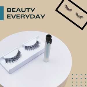 Bulu Mata Palsu Natural dan Lem 1 Set Kode 62s