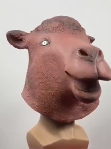 Realistic Camel Mask Animal Head Mask Halloween Costume Pretend Funny Latex Mask Kids Adults Party Mask Cosplay Props